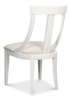 Deco Side Chair,Cortina White,Taupe, Dining Chair by Sarreid, 20" length x 21" width x 39" height thumbnail 11