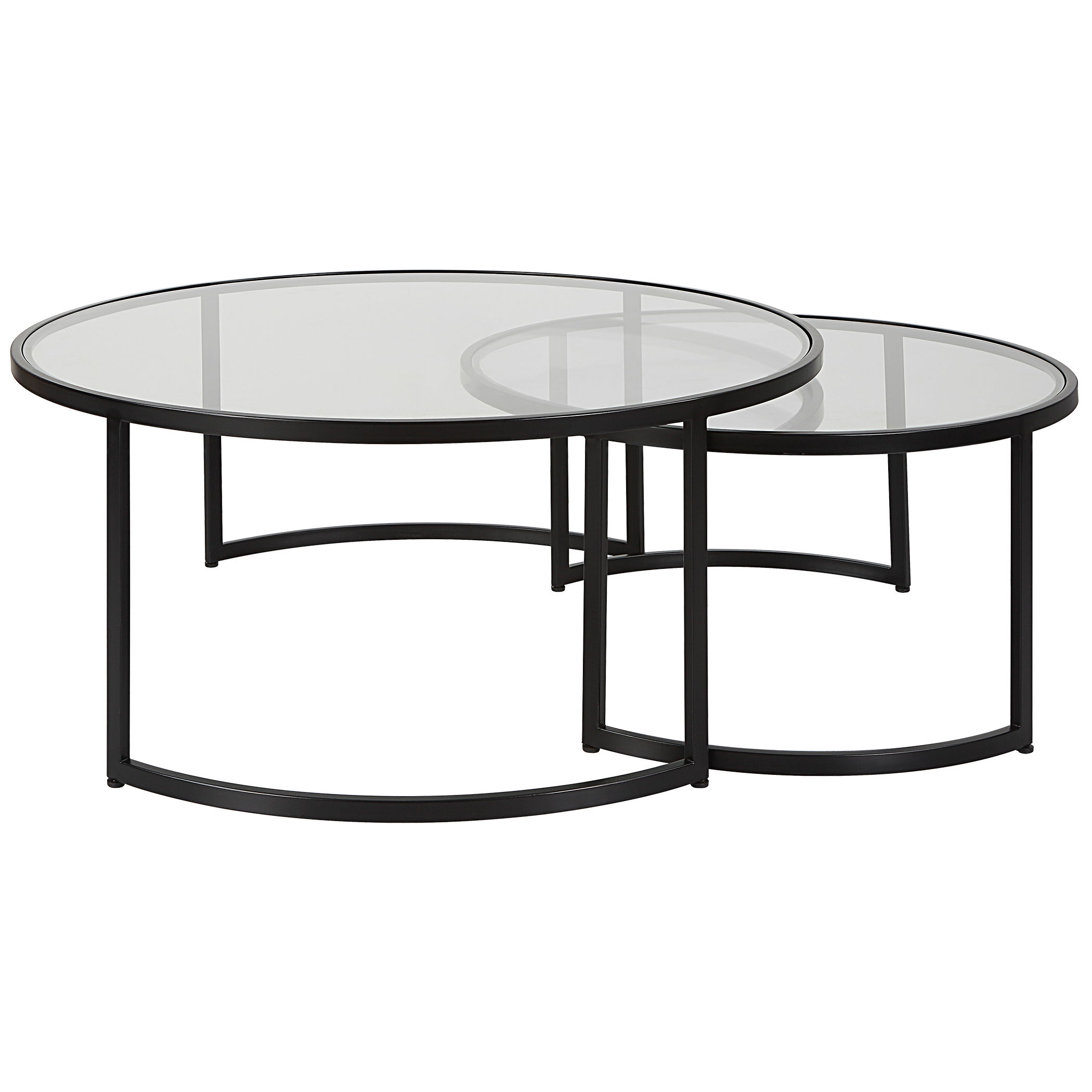 Rhea Black Nesting Coffee Tables S/2 large image 