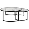 Rhea Black Nesting Coffee Tables S/2 thumbnail 5