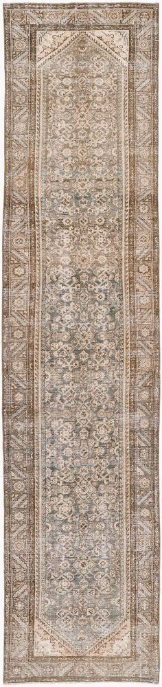 Antique One of a Kind Handmade Rug, by Surya, 13'9" length x 3'3" width