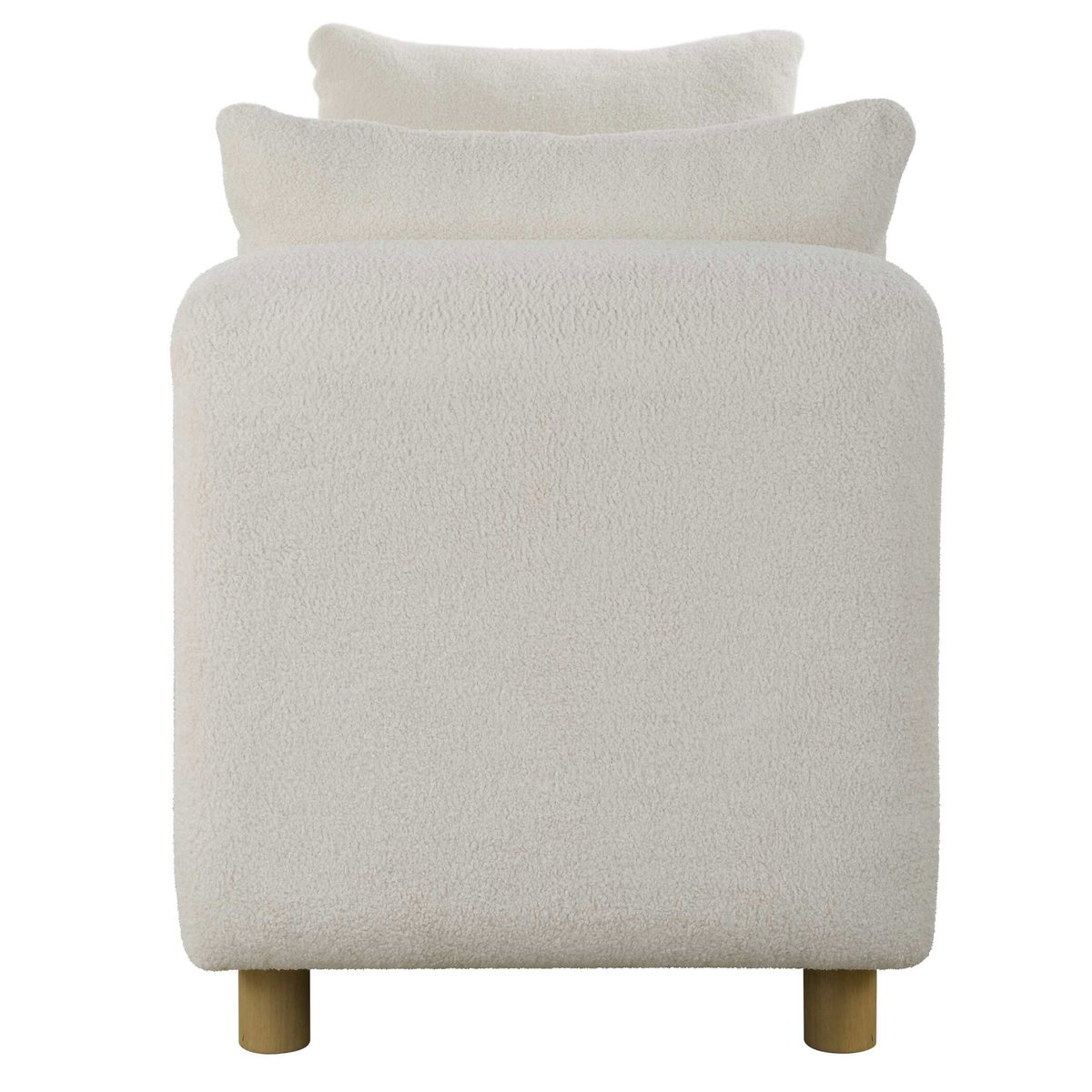 Repose Oversized Ivory Bench, Furniture by Uttermost, 90.5" width x 28.5" height x 26" depth View 6