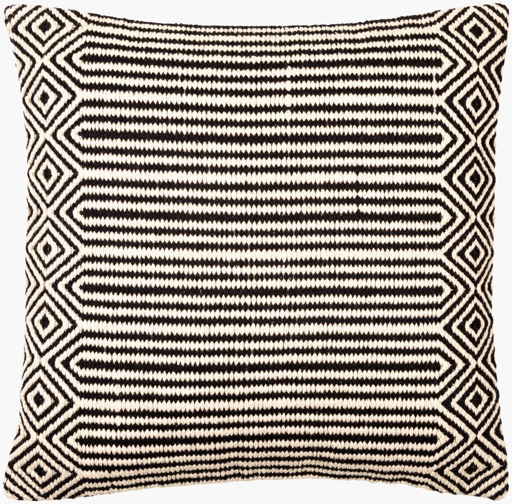 Global Stripe Accent Pillow, Decorative Pillow by Surya, 18" length x 18" width