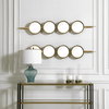 Button Gold Mirror, by Uttermost, 9.87" width x 4'11.87" height x 3.12" depth thumbnail 5