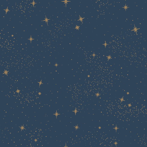 Upon A Star Navy Peel & Stick Wallpaper