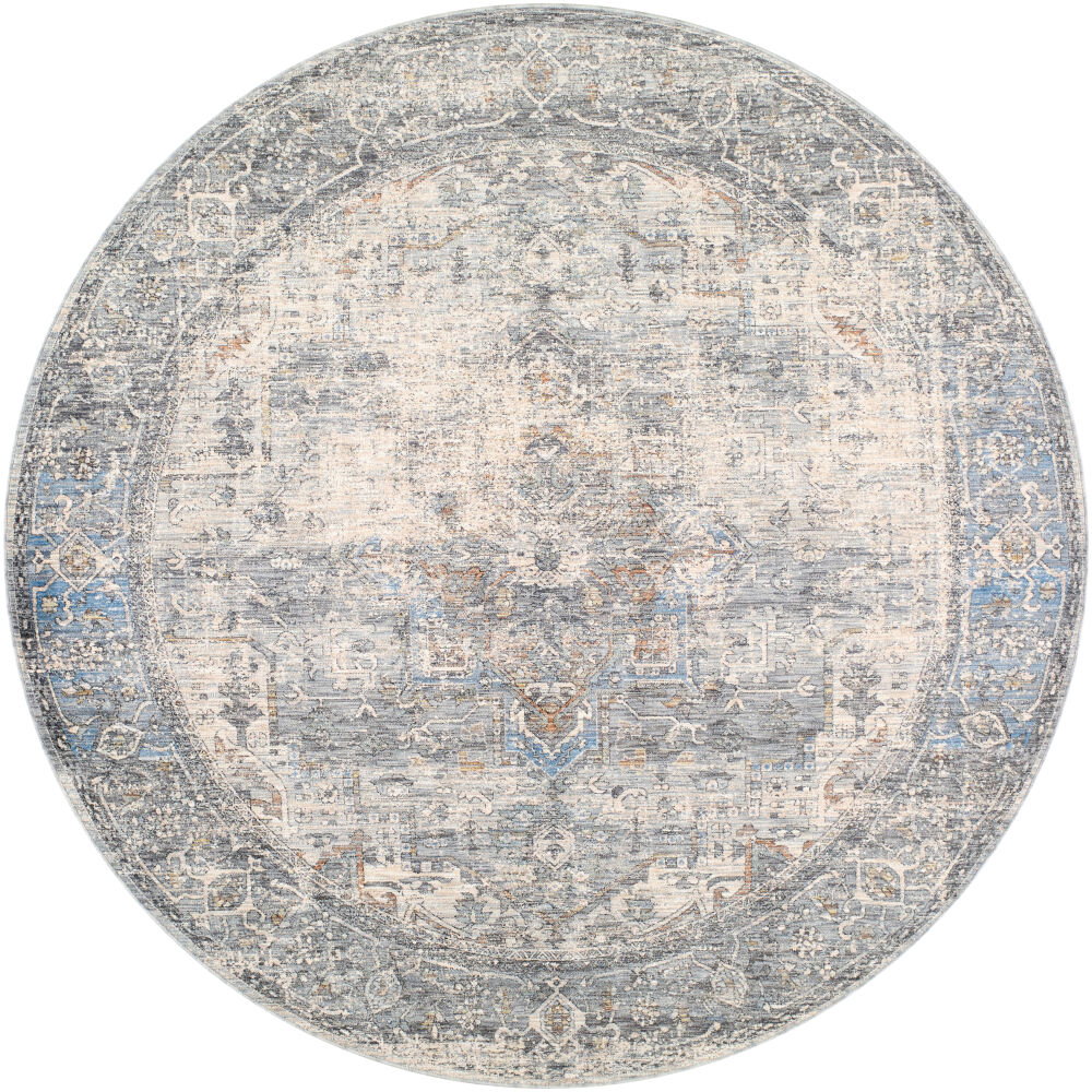 Chicago Machine Woven Rug, by Surya, 7'10.49" length x 7'10.49" width