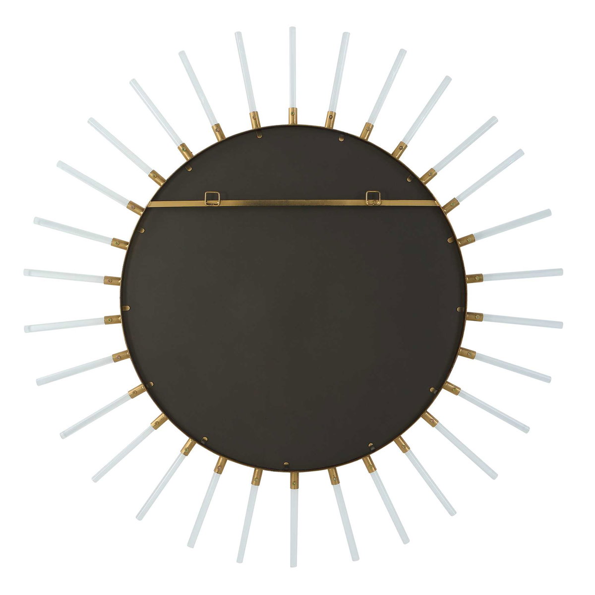 Oracle Round Starburst Mirror, by Uttermost, 55.25" width x 55.25" height x 1.5" depth View 7