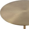 Verlin Brass Drink Table, Side & End Table by Uttermost, 10" width x 21.75" height x 10" depth thumbnail 4