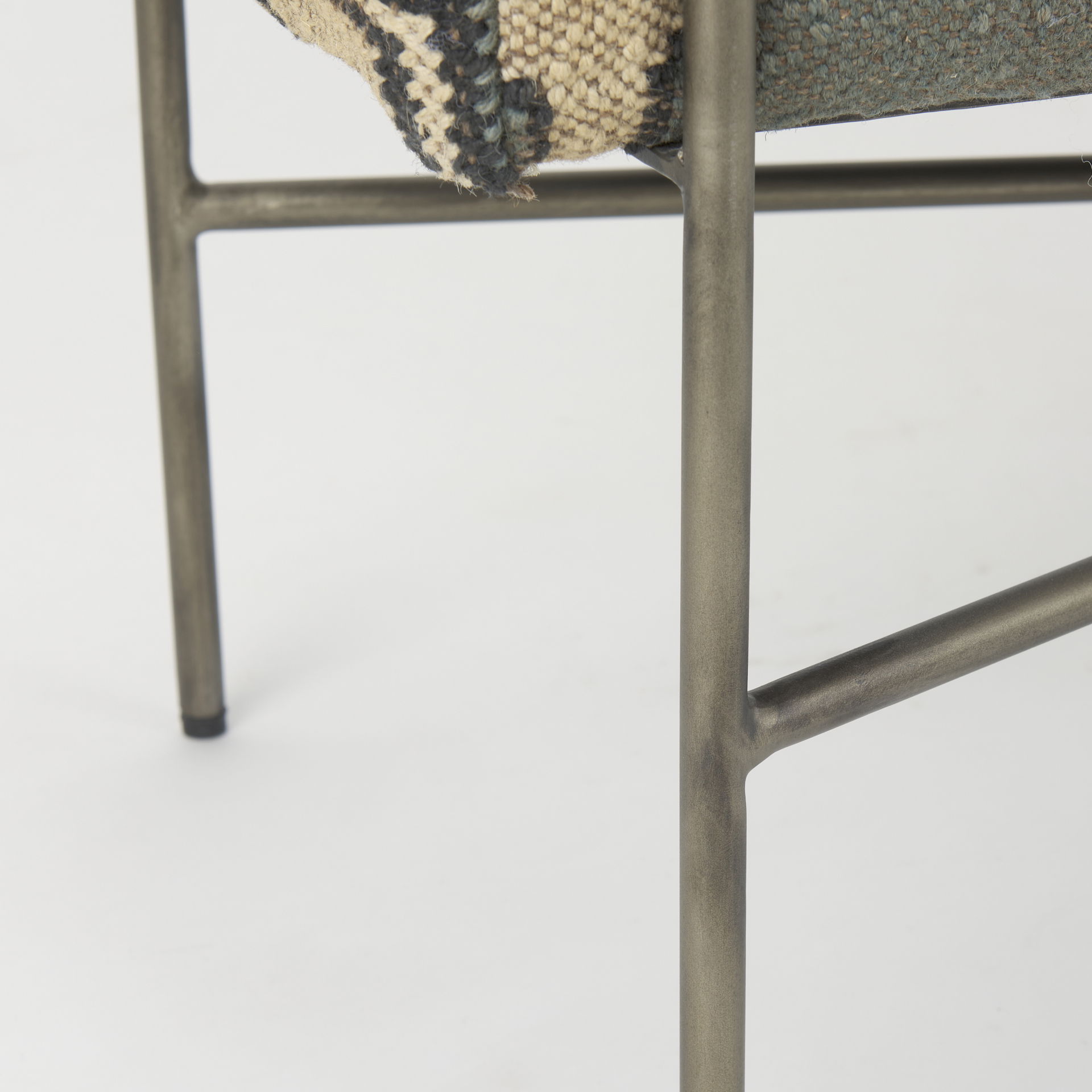 Avery I 55L x 17W Multi Colored Upholstered Patterned Seat Accent Bench, Benche by Mercana, 55" length x 17" width x 18" height View 9