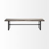 Ledger I 70L x 17W Brown Live-Edge Wooden Dining Bench thumbnail 2