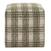 Joie Ireland Plaid Ottoman, by Uttermost, 18" width x 18" height x 18" depth thumbnail 4