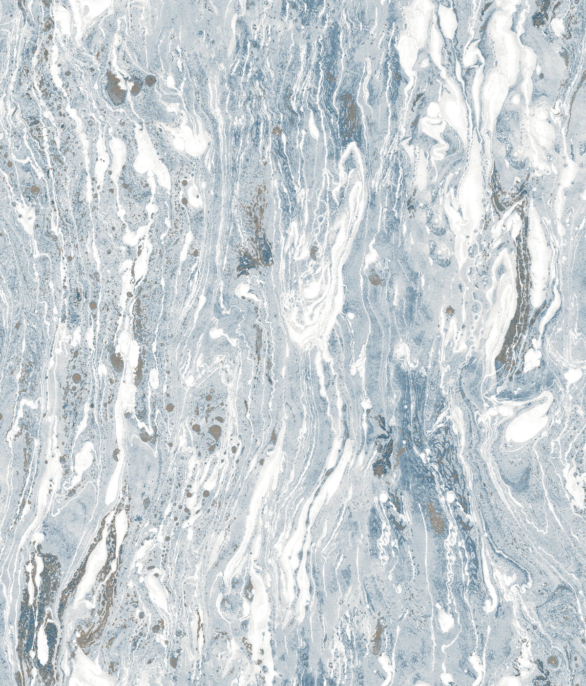 Marble Seas Blue Peel & Stick Wallpaper, by York Wall, 16'6" length x 1'8.5" width x 0.02" depth