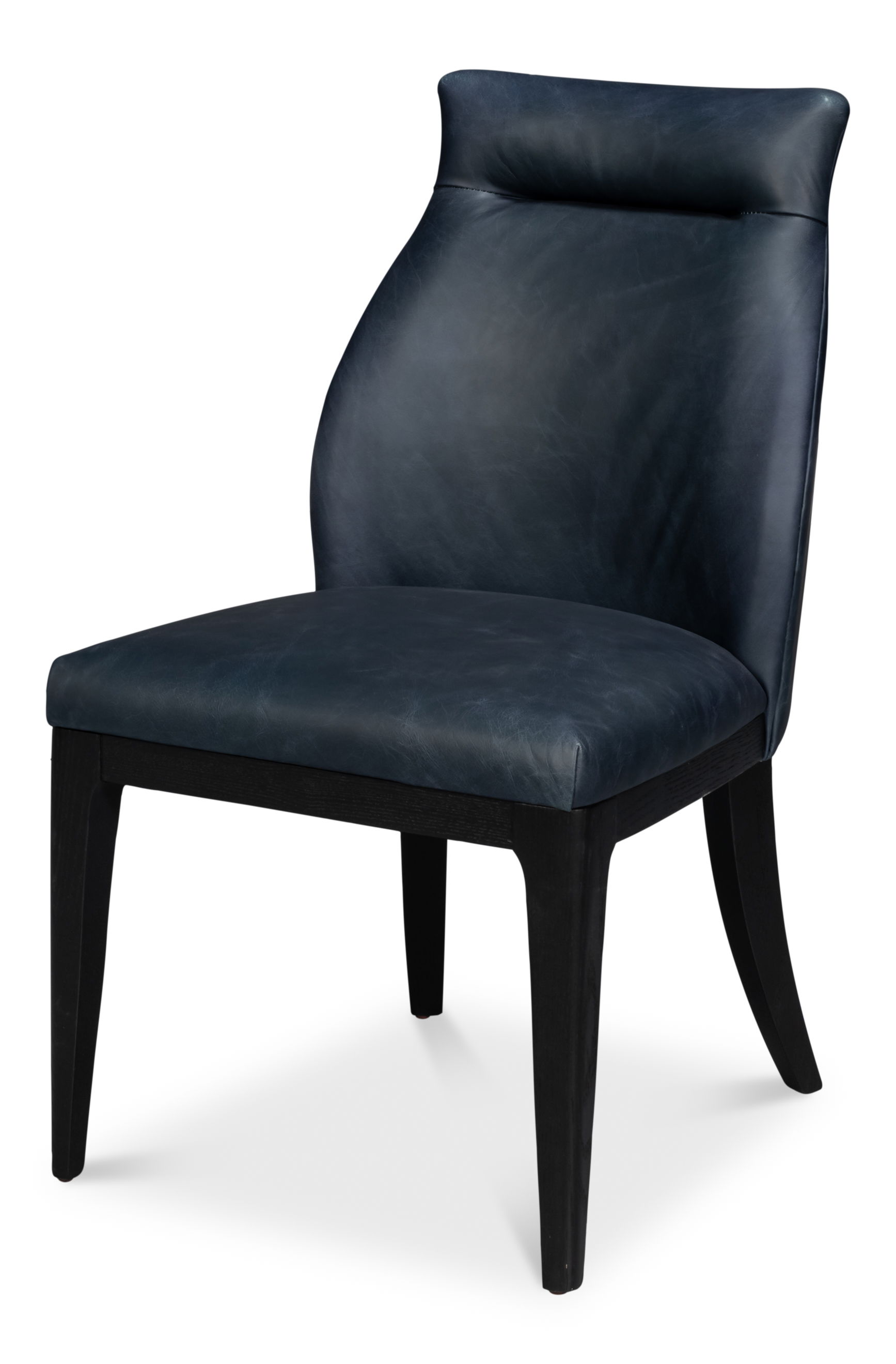 Jefferson Distilled Leather Dining Chair, Seating by Sarreid, 20" length x 25" width x 36" height View 1