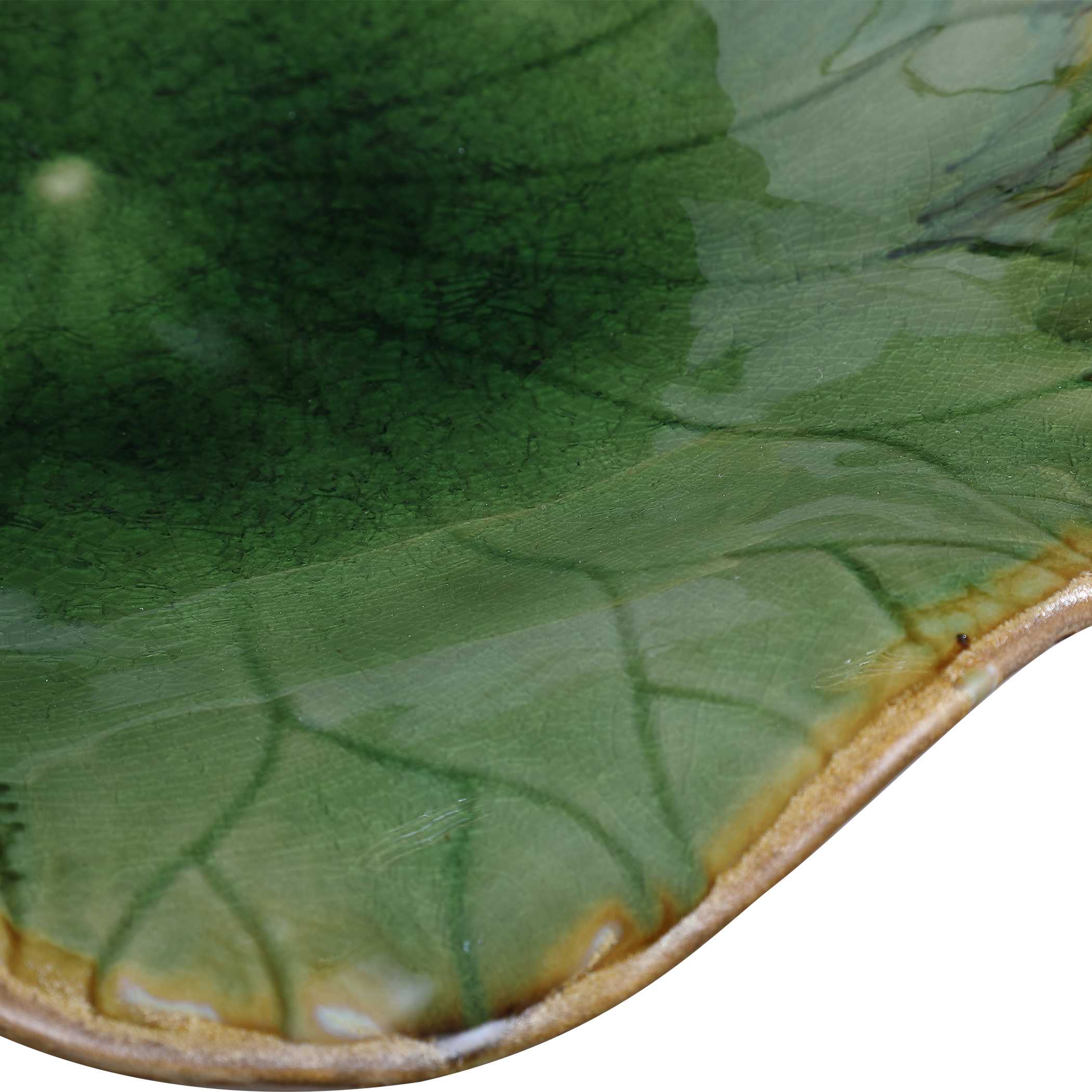 Abella Green Ceramic Wall Decor Set/3 large image 