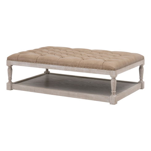 Townsend Tufted Upholstered Rectangle Coffee Table
