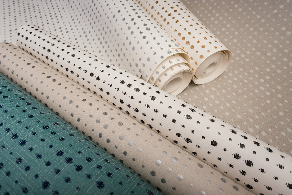 Blue Dotted Spark Wallpaper, by York Wall, 33' length x 1'8.5" width x 0.02" depth View 3