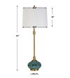 Kaimana Aged Blue Buffet Lamp thumbnail 2