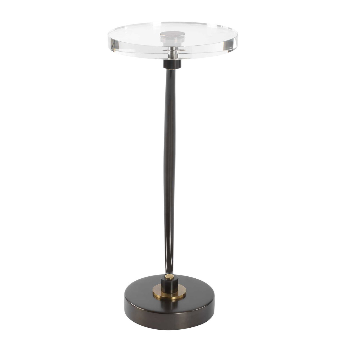 Waveney Bronze Drink Table, Side & End Table by Uttermost, 11.5" width x 24" height x 11.5" depth View 7