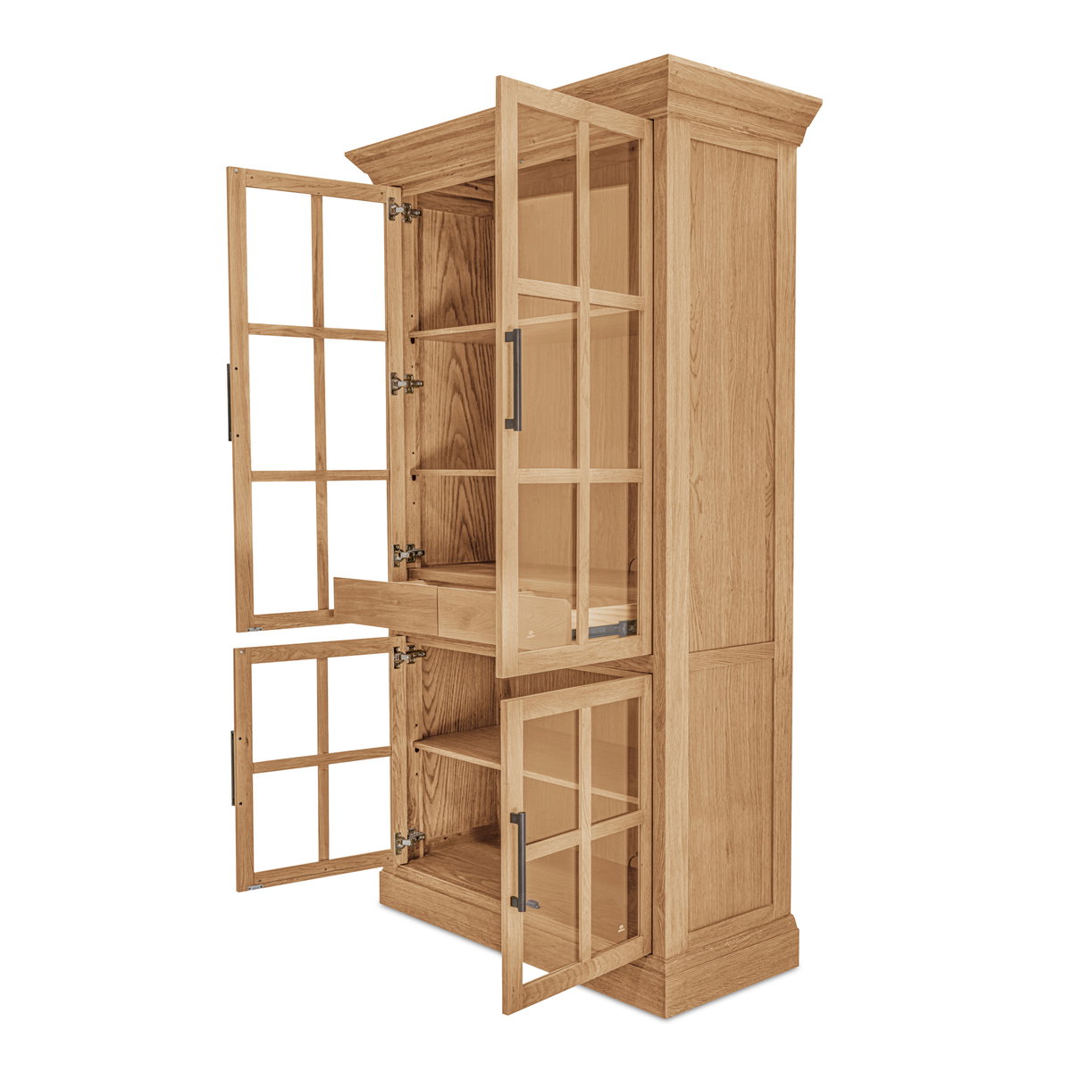 Raymond Tall Cabinet Natural, Cabinets & Sideboard by Moe's Home, 48" width x 83" height x 21" depth View 2