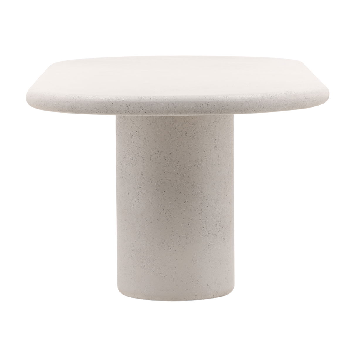 Emeric Dining Table White, by Dovetail, 102.36" width x 30.31" height x 43.31" depth View 3