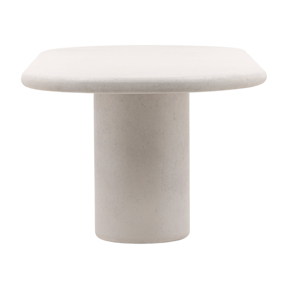 Emeric Dining Table White, by Dovetail, 102.36" width x 30.31" height x 43.31" depth View 3