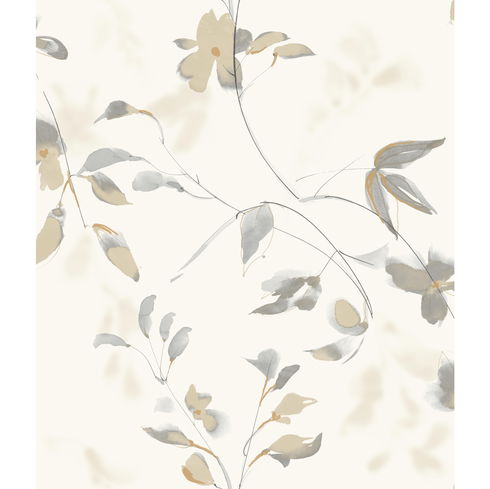 Linden Flower Tan Wallpaper