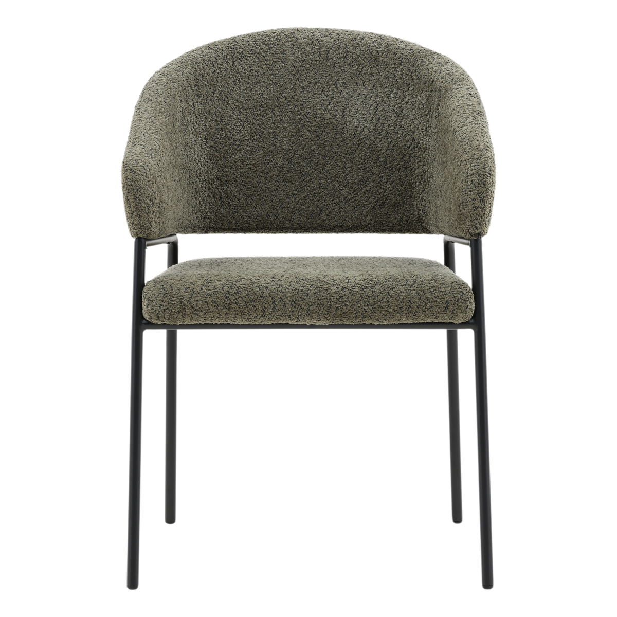 Cathey Dining Chair Set of 2 Olive, by Dovetail, 22.75" width x 33" height x 23" depth View 2