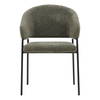 Cathey Dining Chair Set of 2 Olive, by Dovetail, 22.75" width x 33" height x 23" depth thumbnail 2