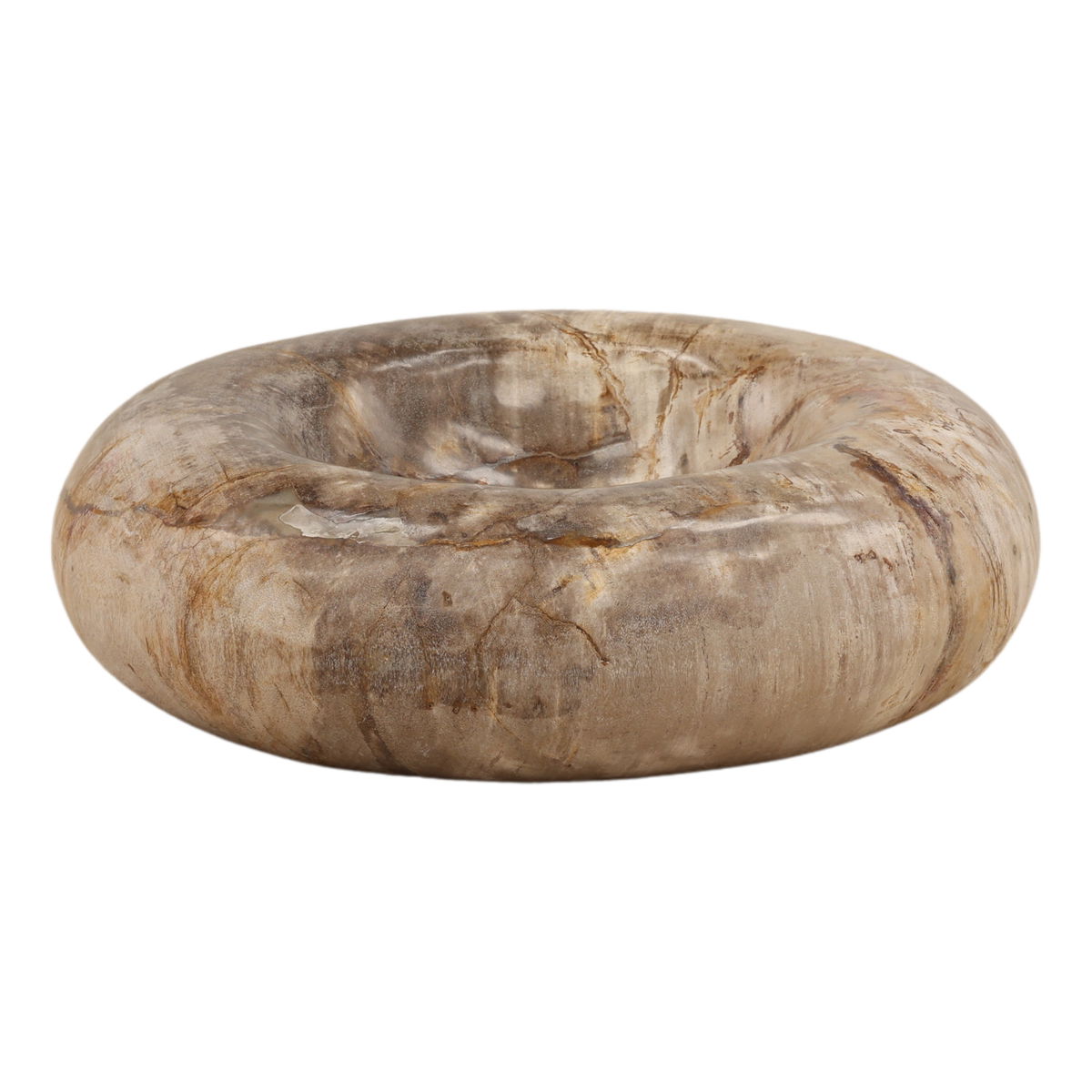 Meyra Tray Natural, Decor by Dovetail, 11.97" width x 3.15" height x 11.81" diameter x 11.93" depth View 1