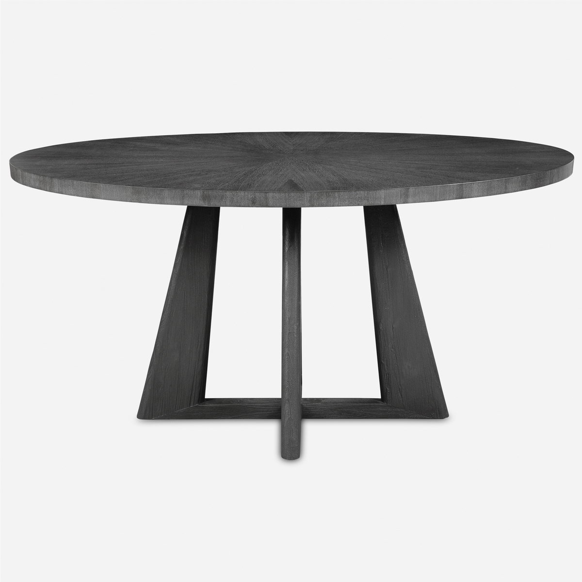 Pulsar Round Gray Walnut Dining Table, by Uttermost, 60" width x 30" height x 44" depth View 1