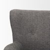Dunstan Accent Chair Upholstered Gray Twill Fabric and Medium Brown Wood Feet thumbnail 7