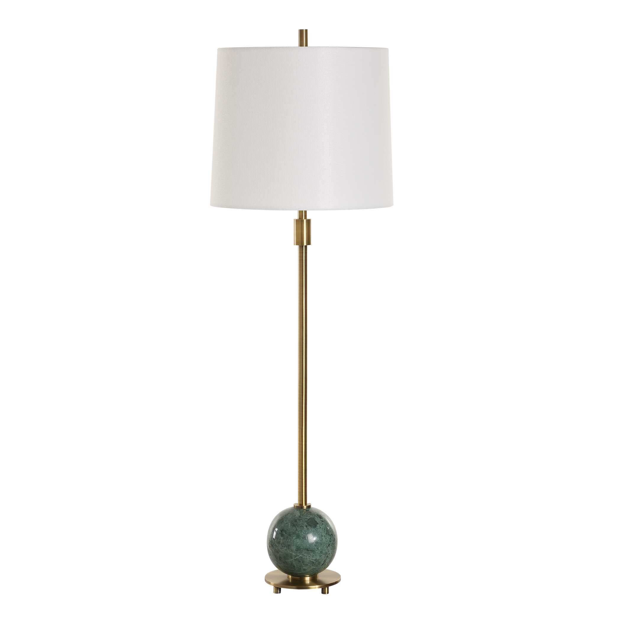 Bledel Brass Buffet Lamp, by Uttermost, 12" width x 36.25" height x 12" depth View 5