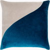 Cotton Velvet Accent Pillow, Decorative Pillow by Surya, 20" length x 20" width thumbnail