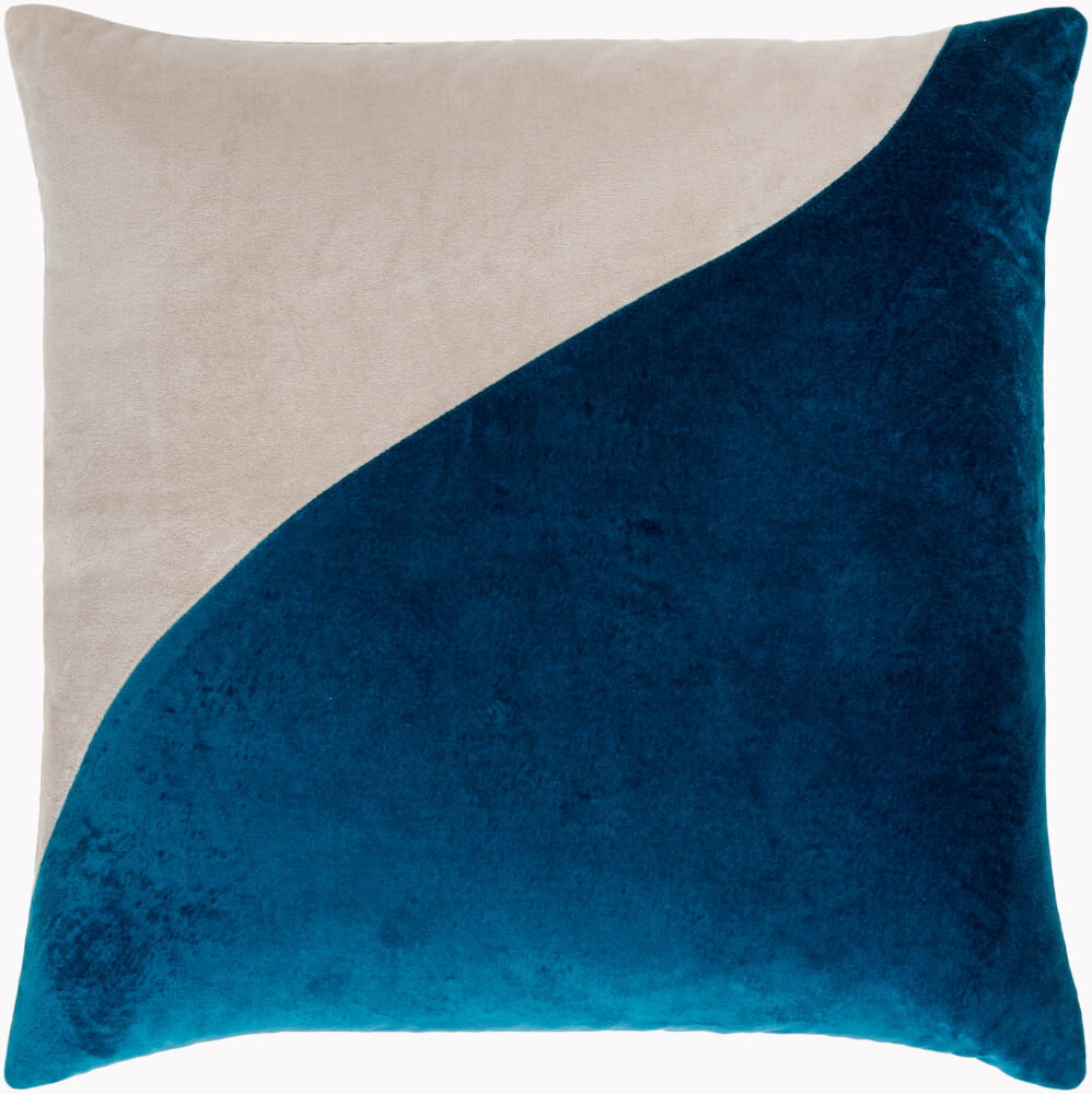Cotton Velvet Accent Pillow, Decorative Pillow by Surya, 20" length x 20" width
