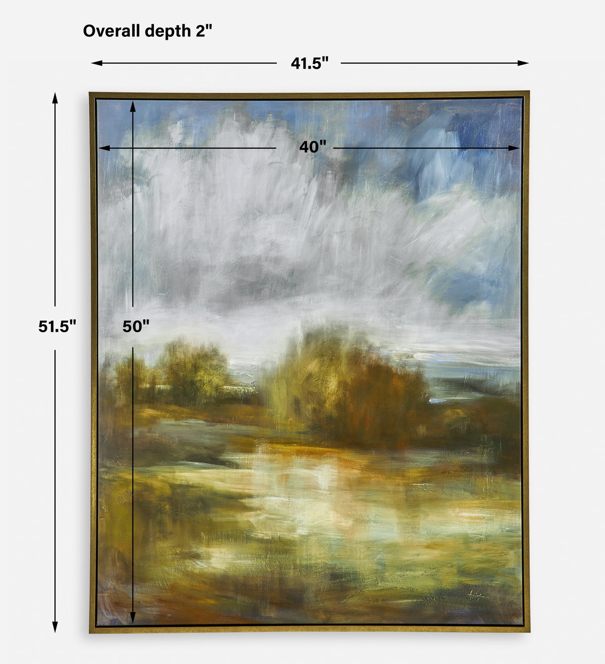 John's Field Framed Landscape Art, by Uttermost, 41.5" width x 51.5" height x 2" depth View 3