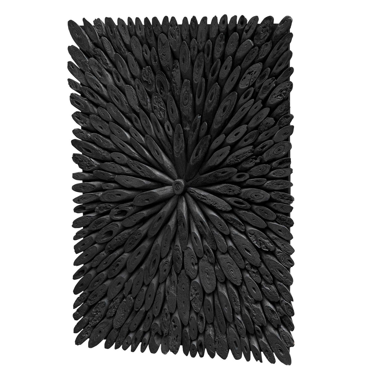 Bahama Black Wood Wall Decor, Sculptural Wall Art by Uttermost, 39.37" width x 29.5" height x 1.4" depth View 6