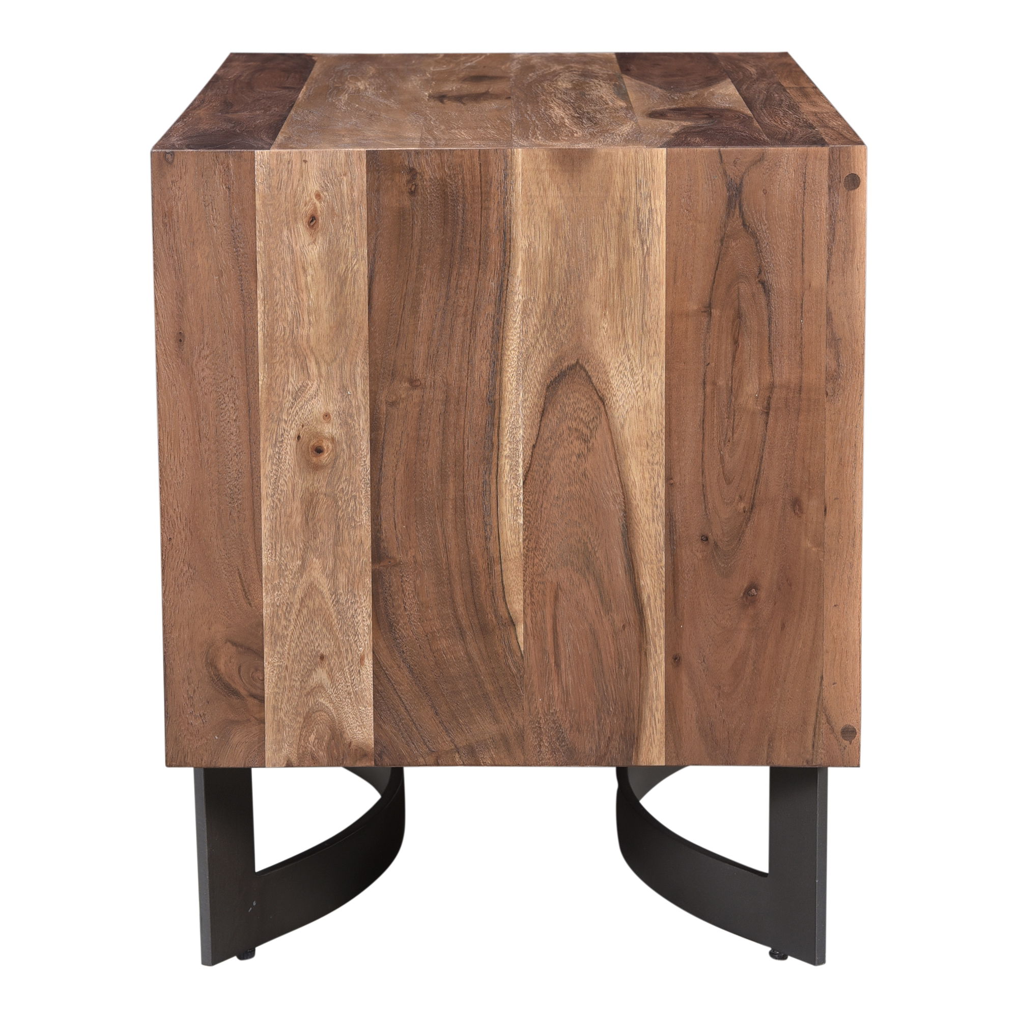 Bent Nightstand Brown, by Moe's Home, 26" width x 22" height x 18" depth View 3