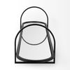 Evianna 30L x 7W x 7H Mirrored with Black Metal Frame Tray thumbnail 3