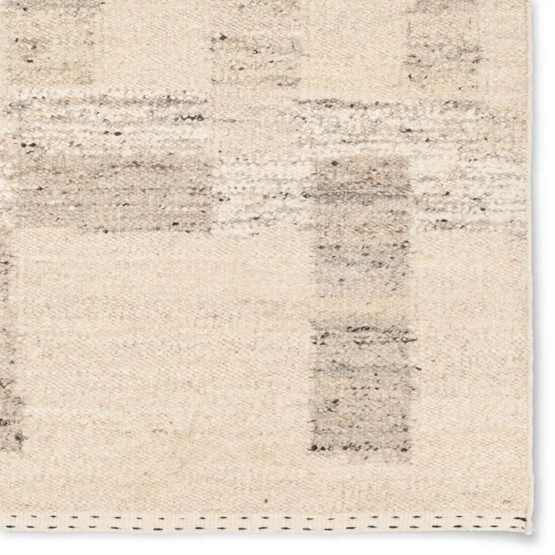 Jaipur Living Llara LEO12 Handmade Stripes Tan Area Rug (9'x12') large image 