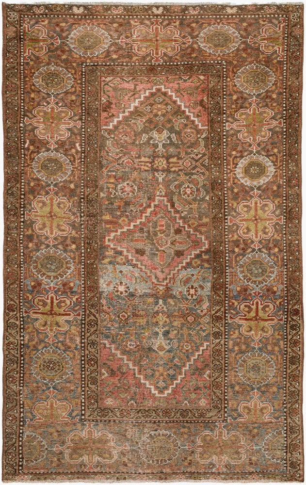 Antique One of a Kind Handmade Rug, by Surya, 5'2" length x 3'3" width