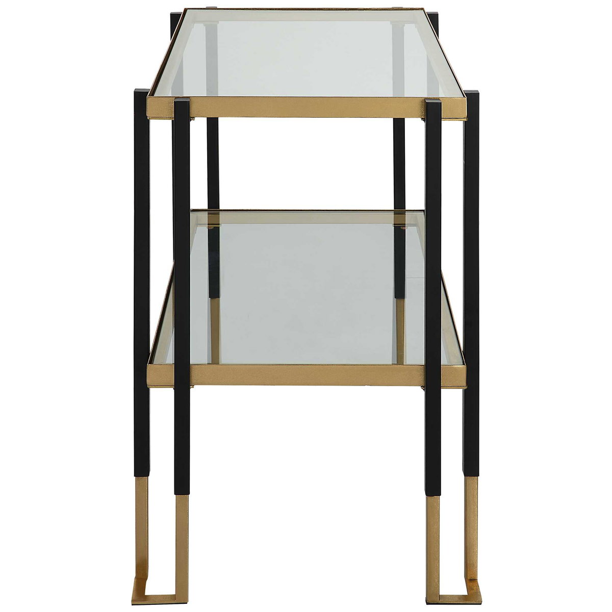 Kentmore Glass Side Table, Side & End Table by Uttermost, 27.8" width x 24" height x 16" depth View 5