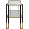Kentmore Glass Side Table, Side & End Table by Uttermost, 27.8" width x 24" height x 16" depth thumbnail 5