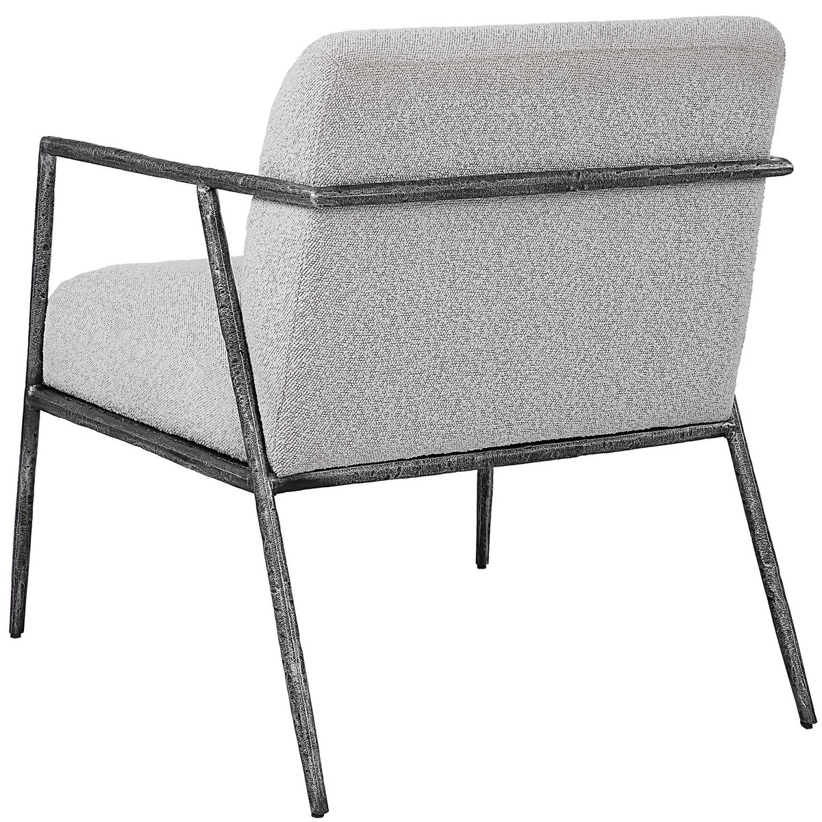 Brisbane Light Gray Accent Chair, by Uttermost, 27" width x 30" height x 30" depth View 6