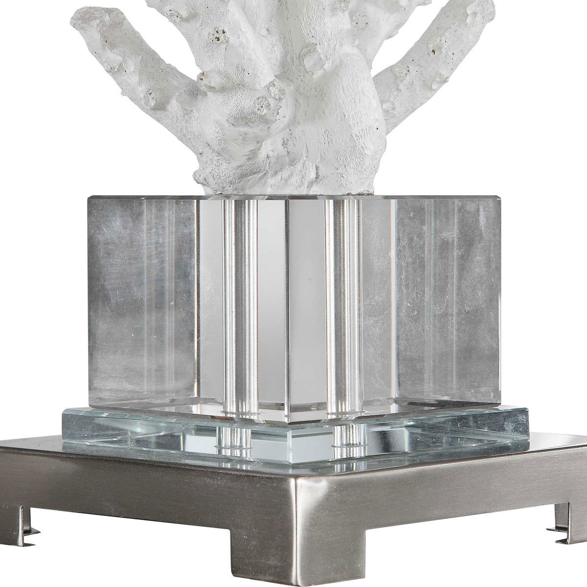 Corallo White Coral Table Lamp, by Uttermost, 12.5" width x 29" height x 12.5" depth View 8
