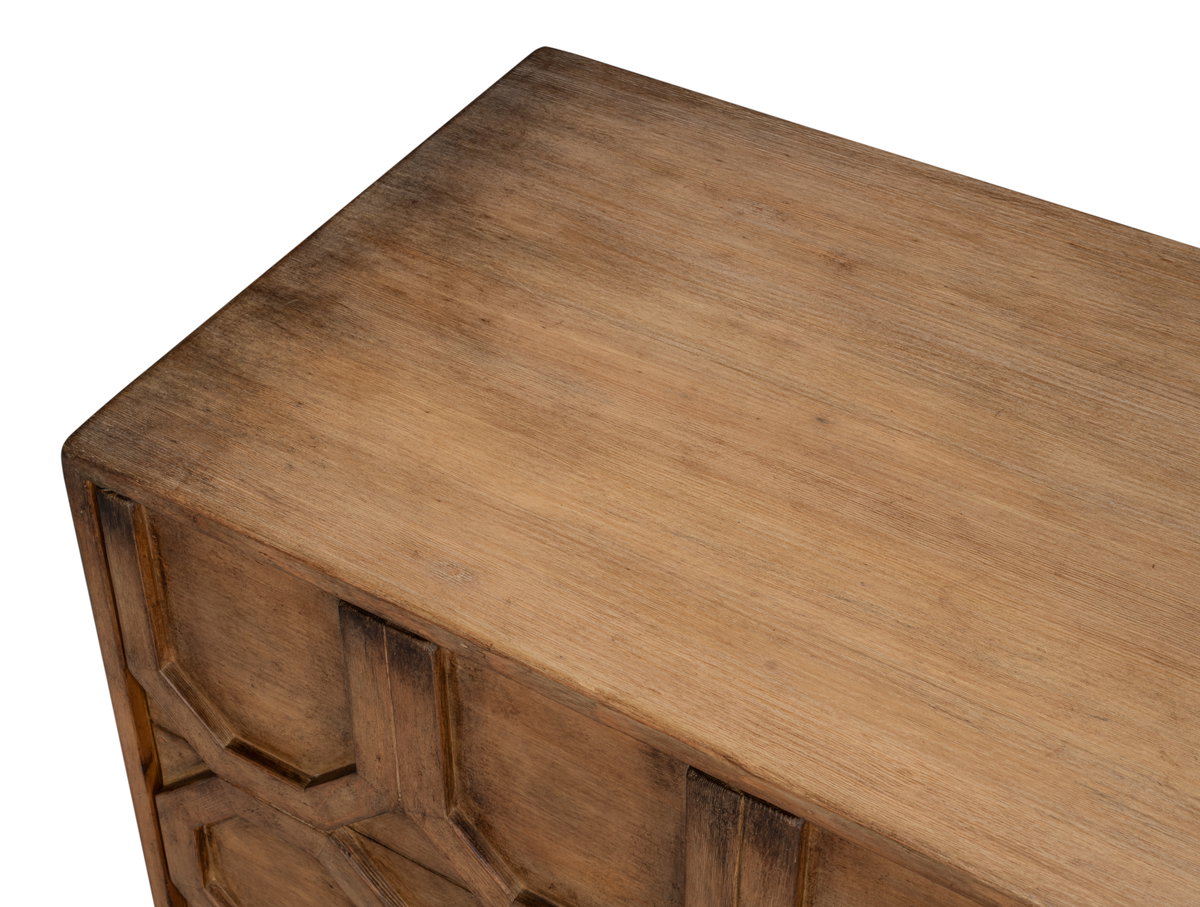 Becket Sideboard  Brown, by Sarreid, 1'8" length x 6'2" width x 2'9" height View 11