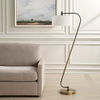 Irwin Curved Brass Floor Lamp, by Uttermost, 23" width x 64.25" height x 16" depth thumbnail 4