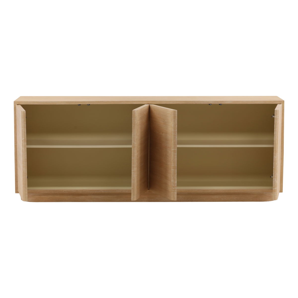 Zay Sideboard Light Natural, Sideboards & Buffet by Dovetail, 84" width x 32" height x 18" depth View 5