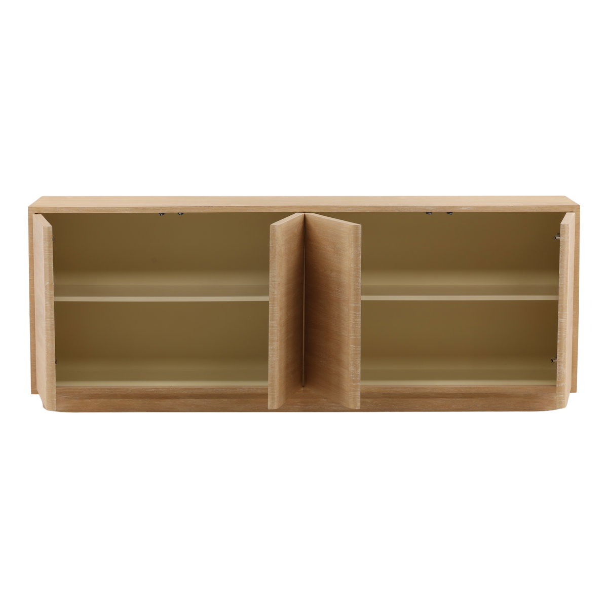 Zay Sideboard Light Natural, Sideboards & Buffet by Dovetail, 84" width x 32" height x 18" depth View 5