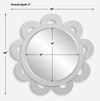 Clematis White Rattan Round Mirror thumbnail 2