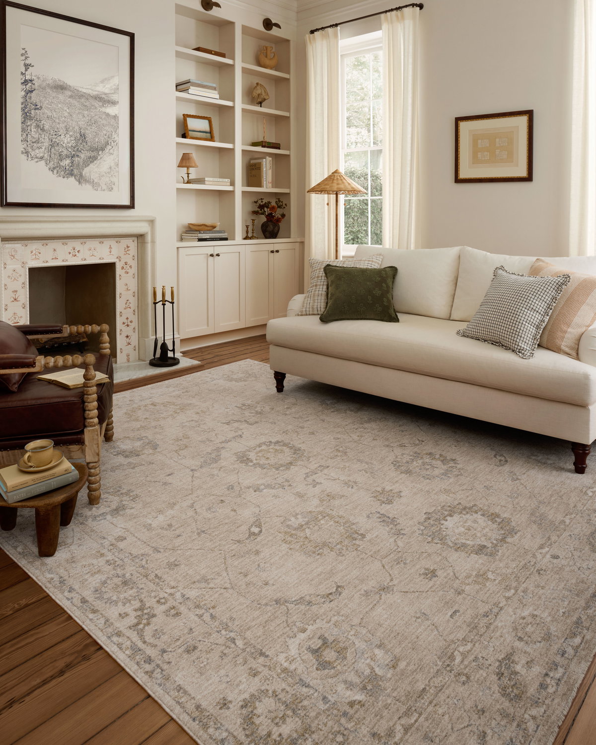 Chris Loves Julia x Loloi Louisa Rug, 7'10" length x 7'10" width View 2