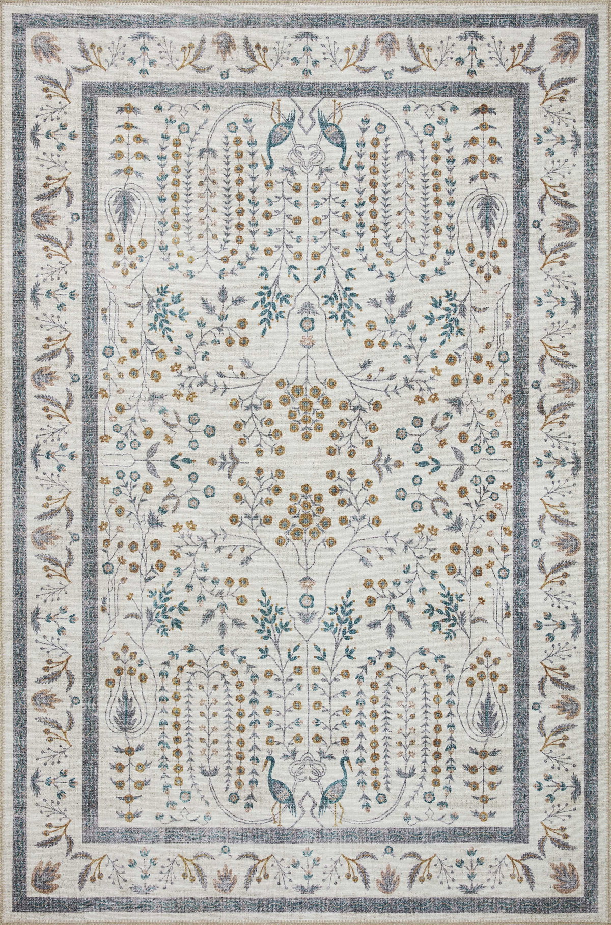 Rifle Paper Co. x Loloi Maison Rug, 1'6" length x 1'6" width View 1